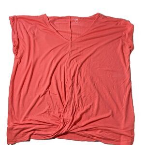 a.n.a A New Approach Women's Size Large (48 in) Salmon Pink Pullover Knit Top